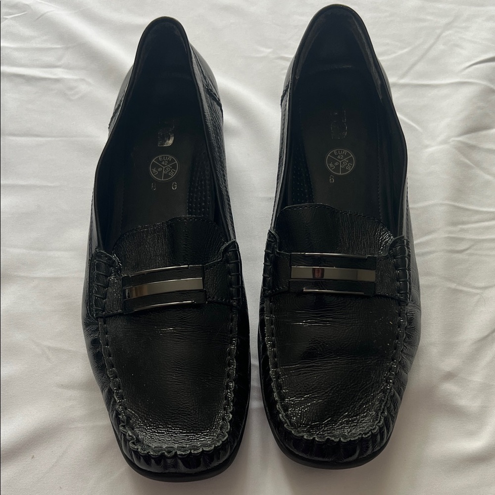 Ara Black Leather Loafers